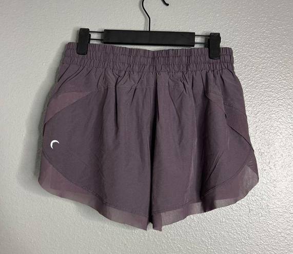 Zyia  Active Flowy Layered Running Shorts w/ Pocket Pull On Athletic Small