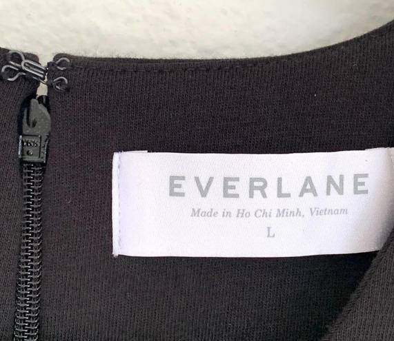 Everlane NEW  Scuba Long Sleeve Mini Dress in Black