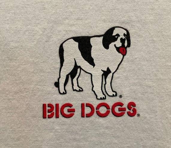 Big Dogs  100% Cotton White Graphic Parody Short Sleeve T-shirt size Large