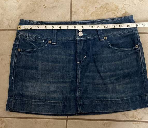 American Eagle Y2K Low Rise Denim  Mini Skirt