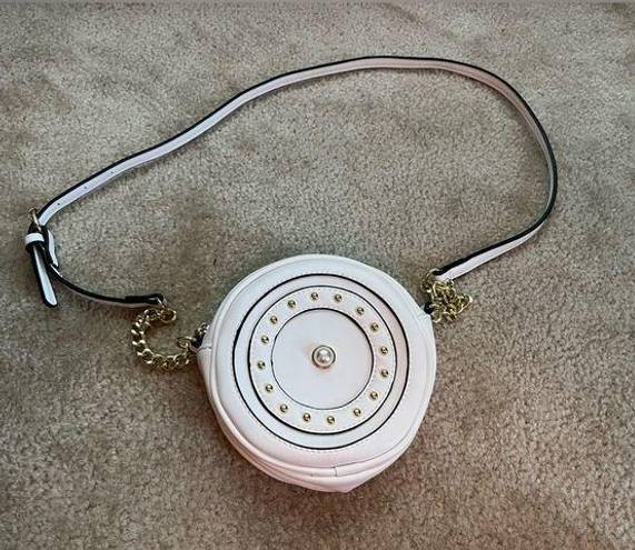 White Circle Crossbody Bag