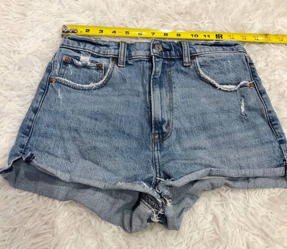 Abercrombie & Fitch High Rise Mom short Medium Wash 28/6