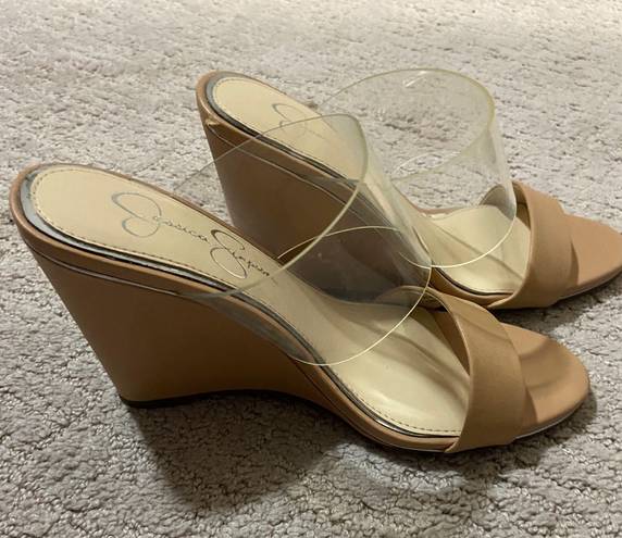 Jessica Simpson Nude Wedges