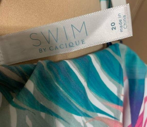 Cacique  Hanky Hem swim top Tropical Vibe 20