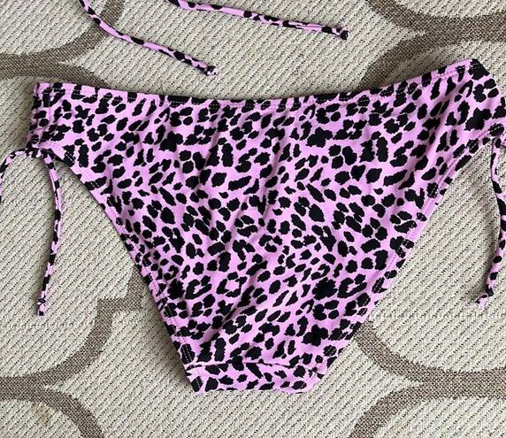 Cabana Del Sol  purple black cheetah print bikini