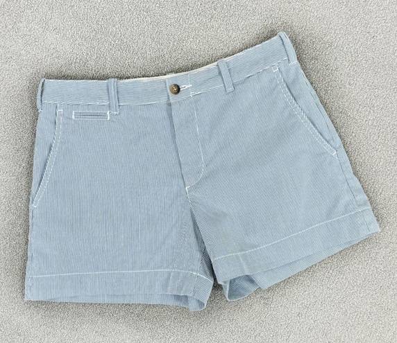 Polo  Ralph Lauren Pinstripe Cotton Chino Shorts Blue White Size 2