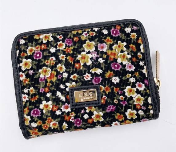 Mango MNG By  Black Ditsy Floral Corduroy Shoulder Bag & Wallet Retro 90s Grunge