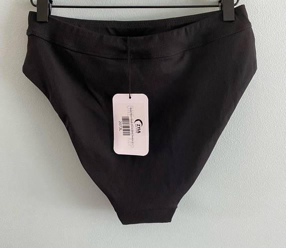 Zyia  Active Black Rêve South Pointe Bikini Bottoms Sz Large NWT