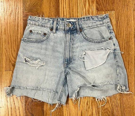 ZARA Distressed Jean Shorts