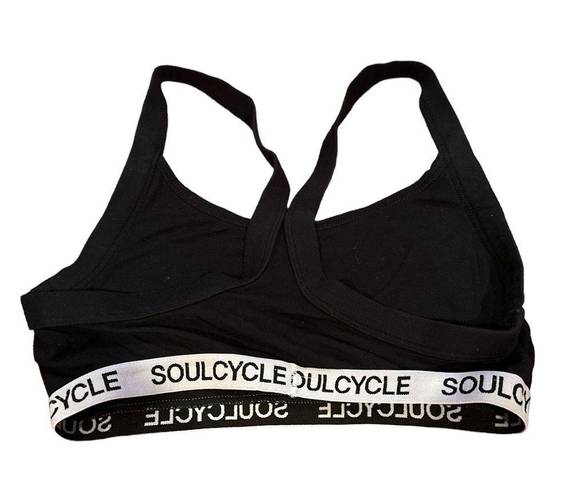 SoulCycle  BLACK WHITE COTTON BRALETTE LOUNGEWEAR RACERBACK TOP S