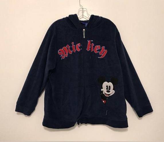 Disney  Mickey Fleece Hoodie zip up jacket women plus size 1X