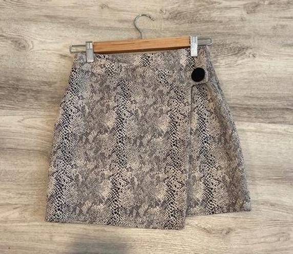 idem Ditto Snakeskin Print Skirt S