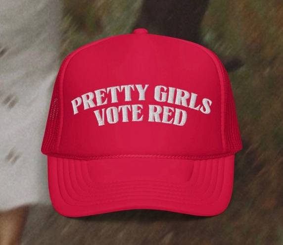 Pretty Girls Vote Red Trucker Hat Multiple