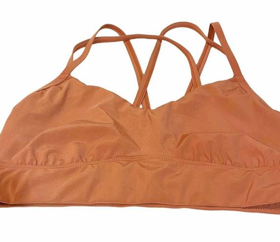 All In Motion  Size Large Peach Low Support Strappy Longline Sports Bra