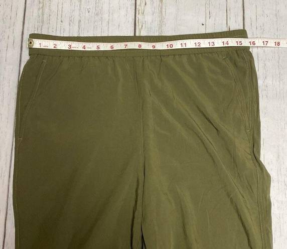 Madewell Track Trousers Pull On Joggers in Olive Green Size Medium