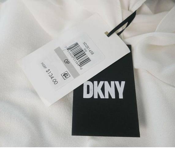 DKNY  Petite Split-Overlay Crewneck Dress 0P