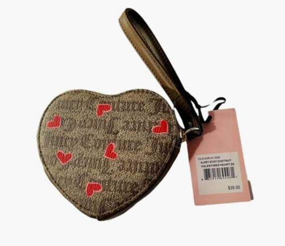 Juicy Couture 🆕️❤️ NWT  Red Heart Wristlet Valentine Logo Coin Purse ❤️🆕️