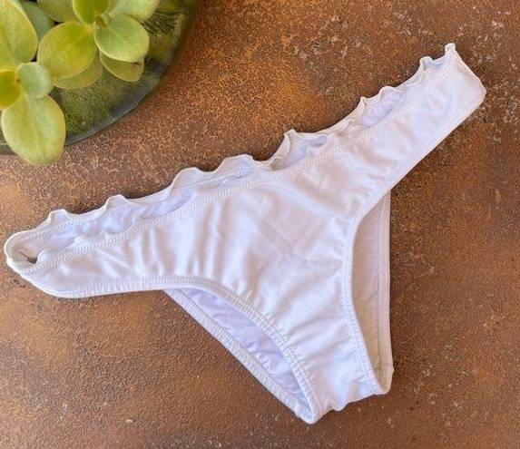 PilyQ White skimpy bikini bottoms