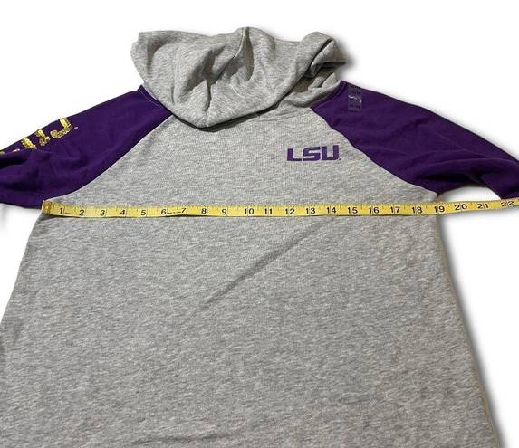 5th & Ocean NWOT Girls’ XL/Ladies’ S LSU Tigers Hoodie Sweatshirt Sweater Gray Purple Gold Sequins New