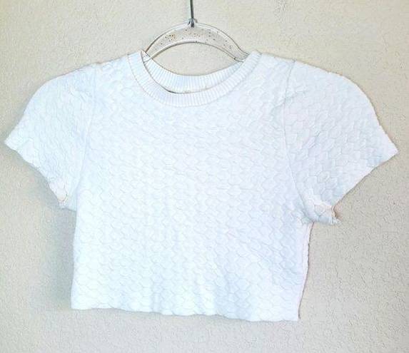 Debut  textured crop tee