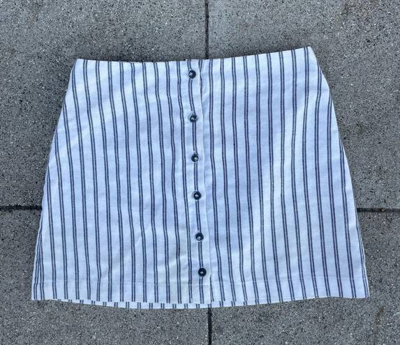 Brandy Melville Striped Linen Skirt
