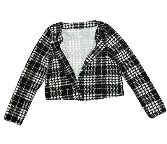 Houndstooth Cardigan Blazer