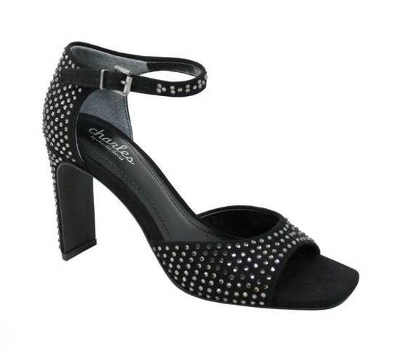 Charles by Charles David NEW   Gossip BLACK RHINESTONE Sandal