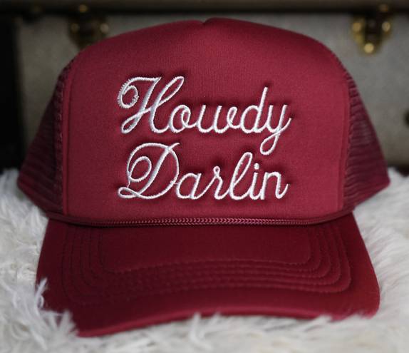 Howdy Darlin Trucker Hat Red