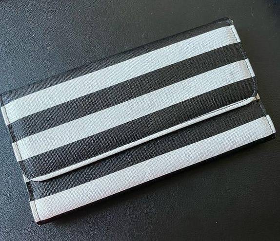 Kut From The Kloth  Black and White Striped Wallet