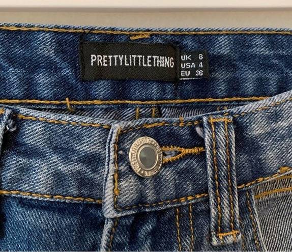 Pretty Little Thing  High Rise Jeans Sexy No Pockets Open Side