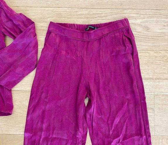 ZARA  Trafaluc Shirt and Pants Set in Hot Pink