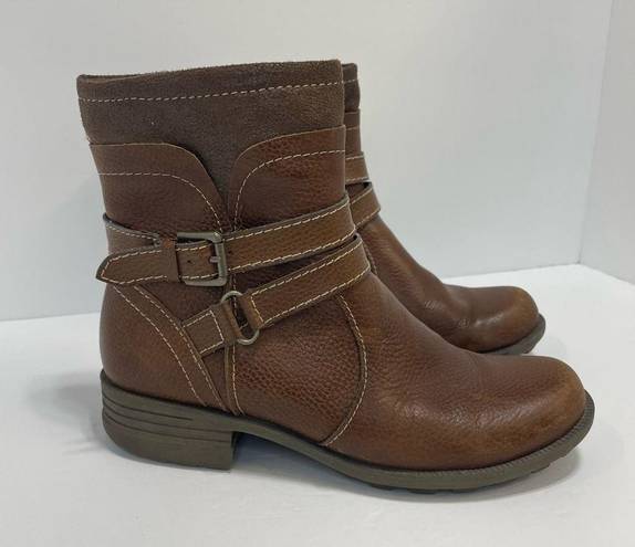 Earth Origins  Boots Size 8 1/2 Bonnie Leather Ankle Combat Moto Booties