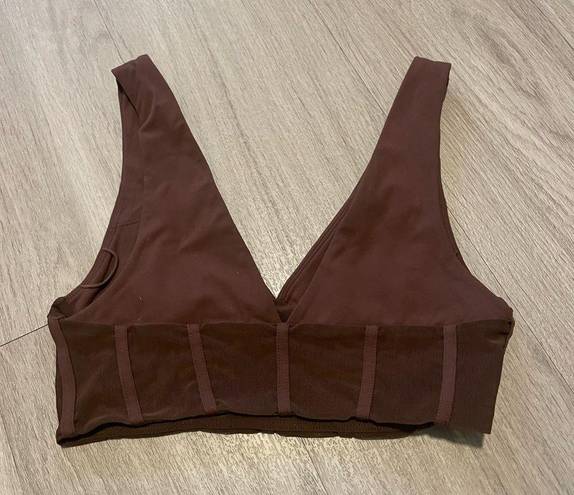 Meshki  brown sports bra