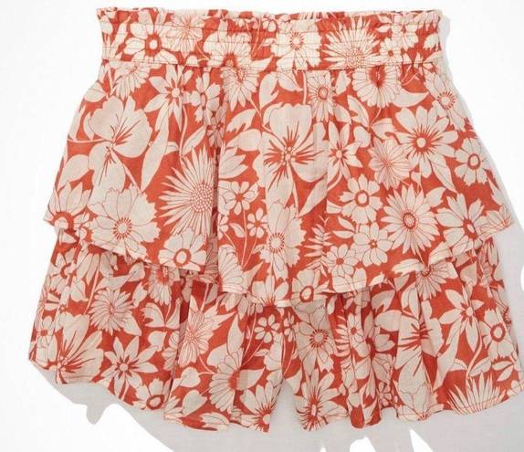 American Eagle Outfitters Floral Mini-Skort