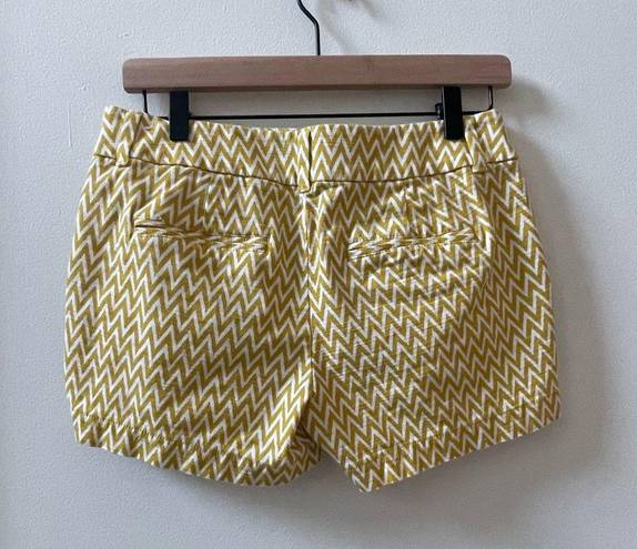 The Loft  Outlet shorts, yellow/white, size 0