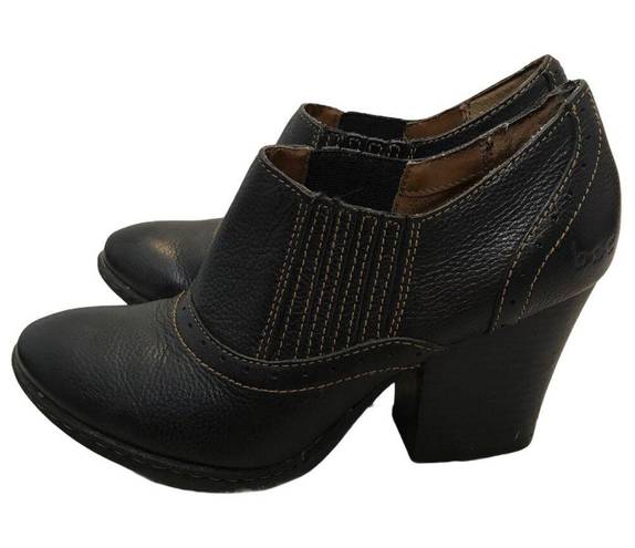 Born concept BOC Black Booties B.O.C. Western Cowboy Booties size 6  shoe