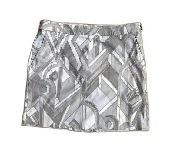 Polo Golf Ralph Lauren Skirt Skort Gray Print Size 6