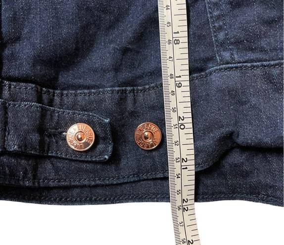 LuLaRoe  Harvey Jean Jacket Dark Wash Copper Buttons Size Small
