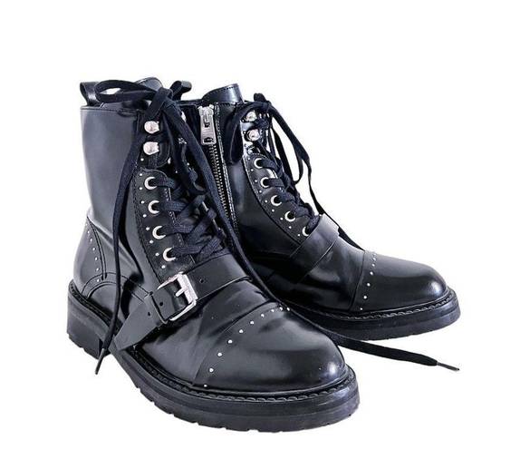 All Saints Women's Leather Donita Lace Up Boots size 36