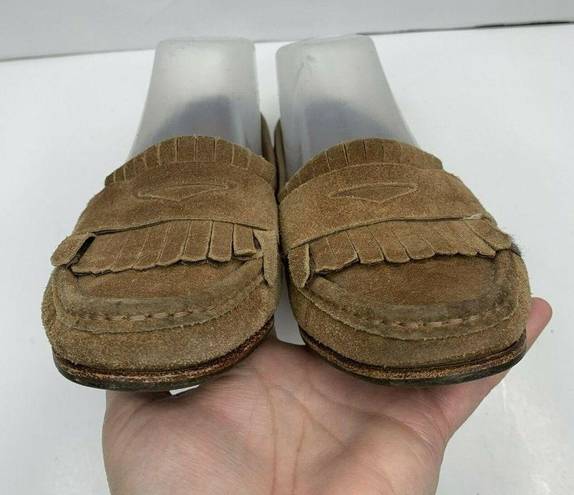 Krass&co Fieramosca &  Brown Suede Leather Penny Loafer Shoe Slip On Women’s Size 7.5 M