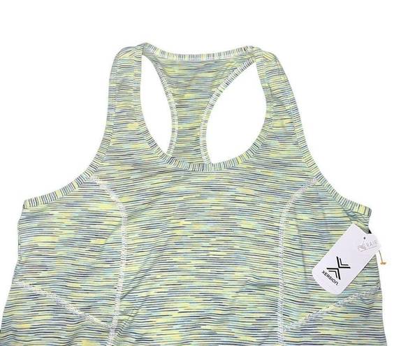 Xersion NWT  white, green, and yellow tank top size Medium