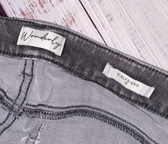 Wonderly  grey girlfriend jeans size 12