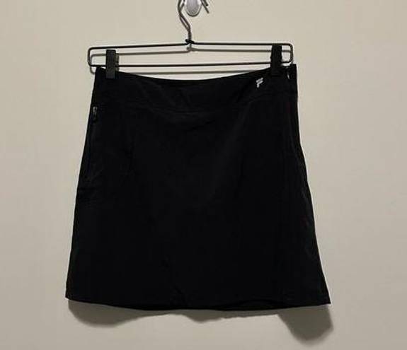 FILA  Sport Black Lightweight Tennis Skirt Skort with Shorts Underneath Size XS