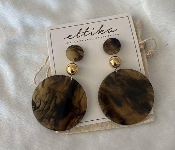 Ettika NWT  Resin Drop Earrings