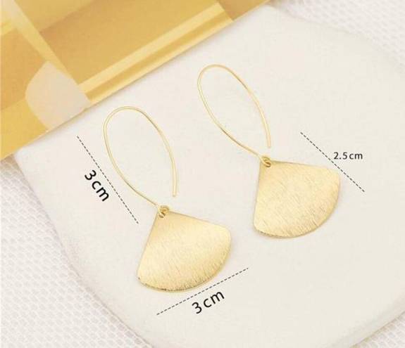 18K Gold Plated Gold Dangle Earrings For Women