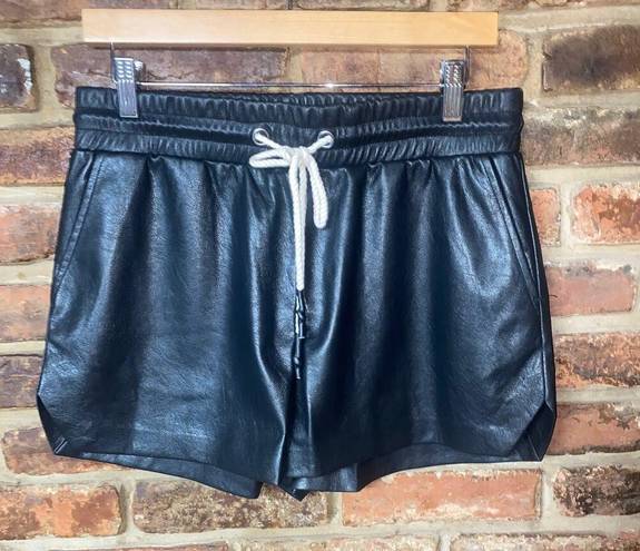 n:philanthropy NWT  Black Maura Faux Leather Shorts Women's Size Medium