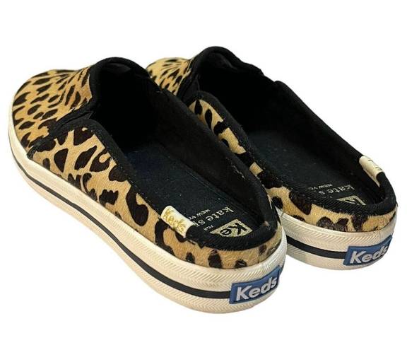 Keds  Kate Spade New York Shoes Womens 7.5 Double Decker Mule Calf Hair Leopard