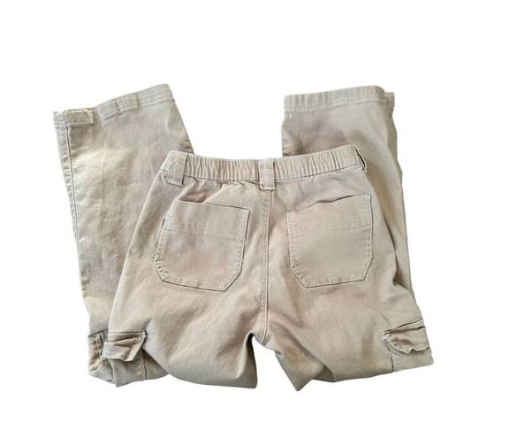 Rue 21  Womens Twill Cargo Skater Pants Beige Stretch Flap Pockets Women Medium