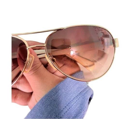 Coach Y2K  wire rim aviator small frame butterfly women's sunglasses FLAWED