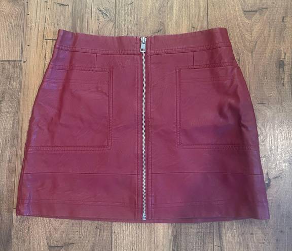 ZARA Red Mini Skirt